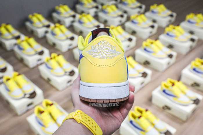 Travis Scott x Air Jordan 1 Retro Low OG SP “Elkins/Canary Yellow”（A1）