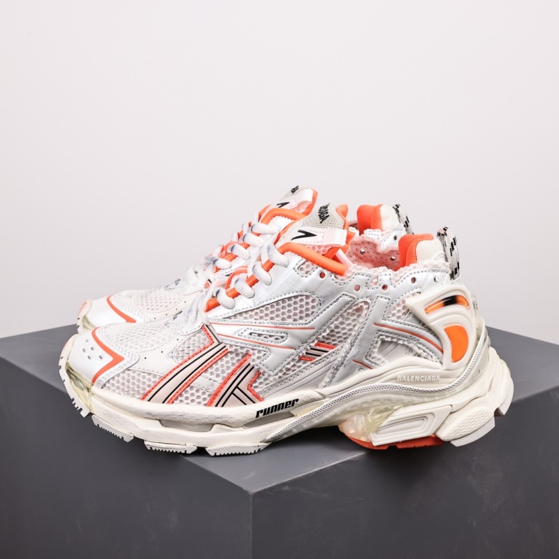 Balenciag* Runner Sneaker 'Eggshell Neon Orange'