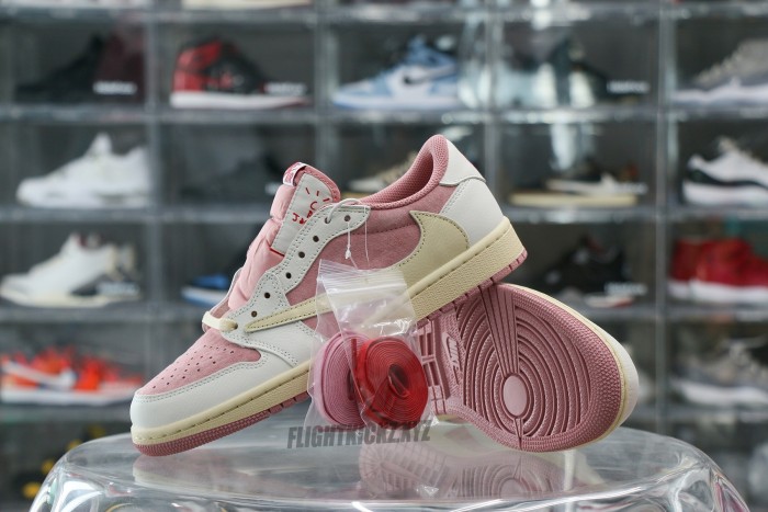Travis Scott x Air Jordan 1 Low OG  Shy Pink  2025
