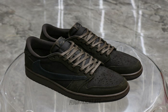 US Warehouse:Travis Scott x Air Jordan 1 Low OG “Velvet Brown”（A1）