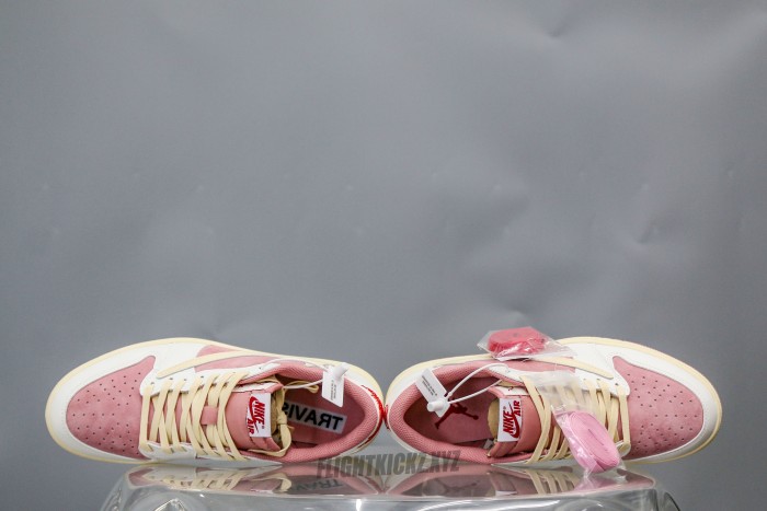Travis Scott x Air Jordan 1 Low OG Shy Pink 2025（A2 Batch)