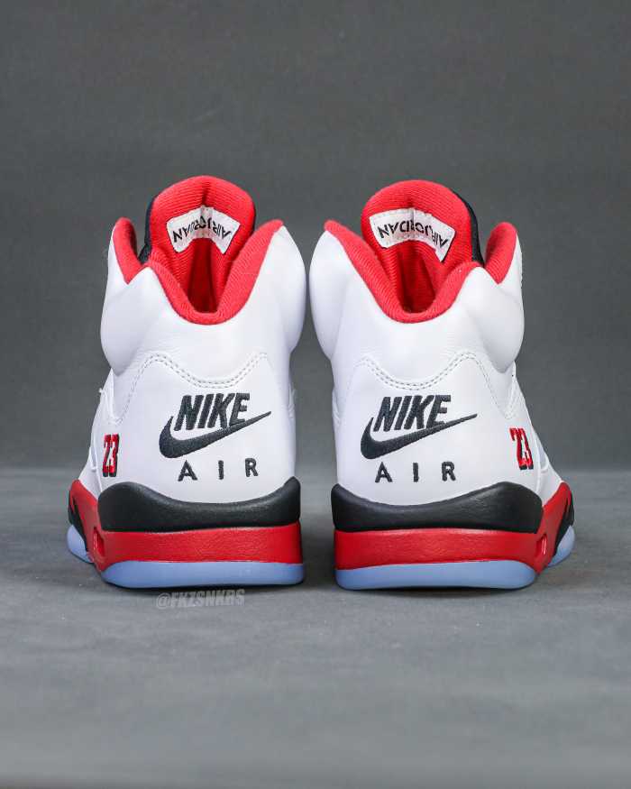 Air Jordan 5 Fire Red Black Tongue 2025 GS（A1）