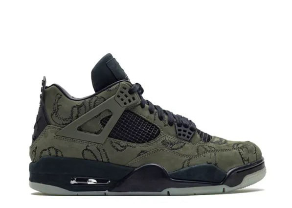 US Warehouse: Kaws X Air Jordan 4 Retro Green Sample（A1）