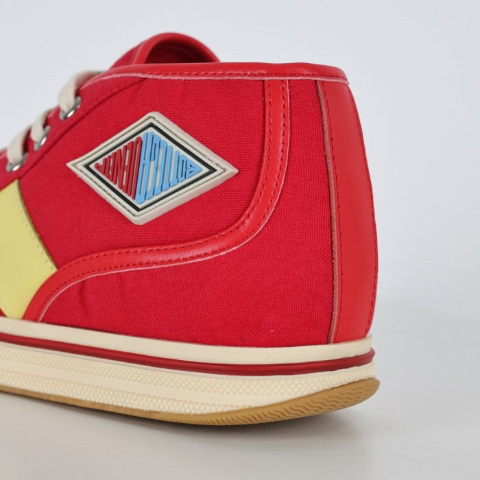 Botteg@ Venet@ Elliott Red Sporty Sneaker High
