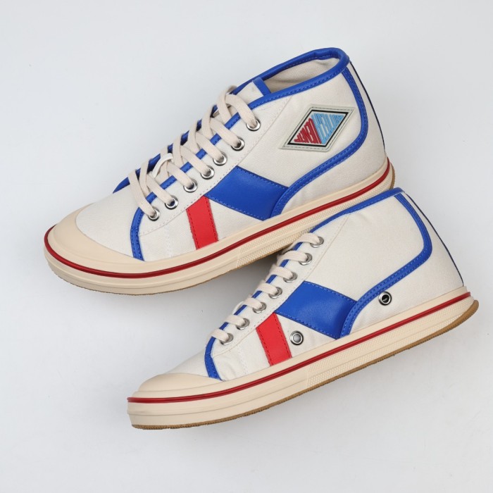 Botteg@ Venet@ Elliott White and Red Sporty Sneaker High
