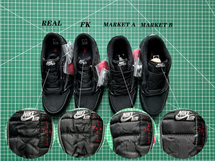 US Warehouse:Travis Scott x Nike Air Jordan 1 Low OG “Black/Phantom”（A1）