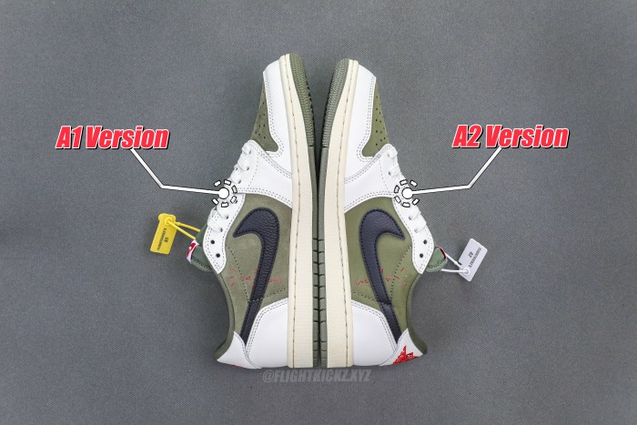 US Warehouse:Travis Scott x Air Jordan 1 ' Medium Olive' （A1）