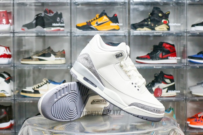 Air Jordan 3 Retro Sail Cement Grey 2025 WMNs（A1）