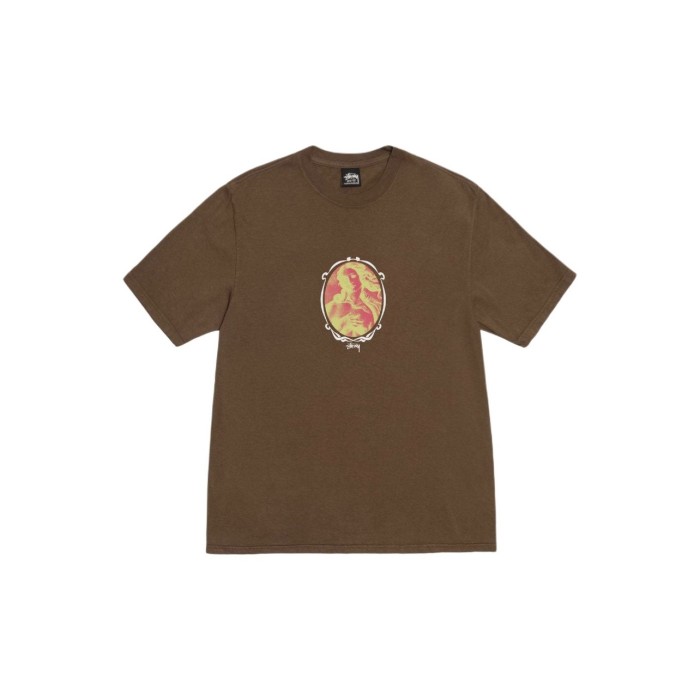 Stussy Oval Figure Print Loose Short Sleeve T-shirt
