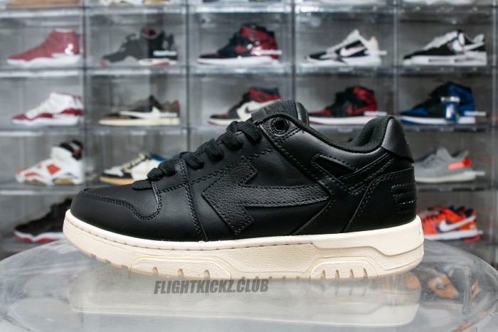OFF-WHITE Out Of Office OOO Low Tops Black Gum