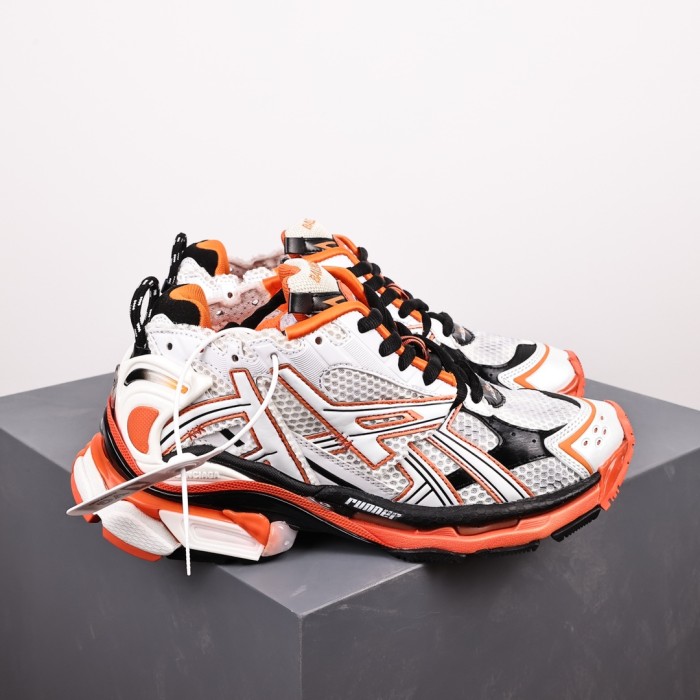 Balenciag* Runner Sneaker 'White Orange'