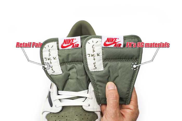 Travis Scott x Air Jordan 1 ' Medium Olive'（A1）