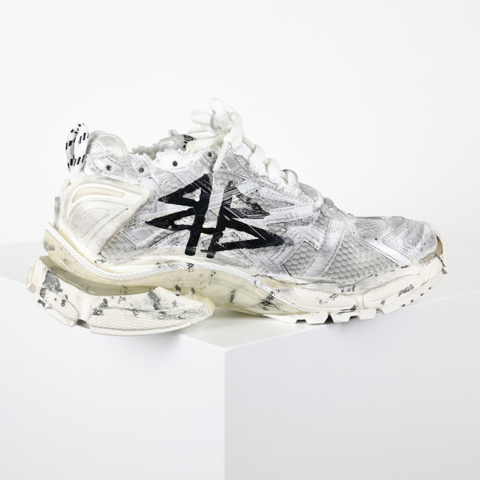 Balenciag* Runner Sneaker 'Graffiti - White Black'