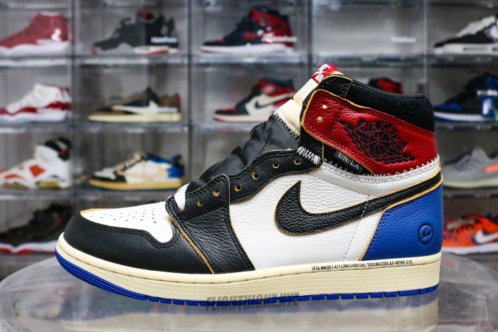 Fragment x Jordan 1 Retro High Union Los Angeles Blue Toe GS 2026（A1）
