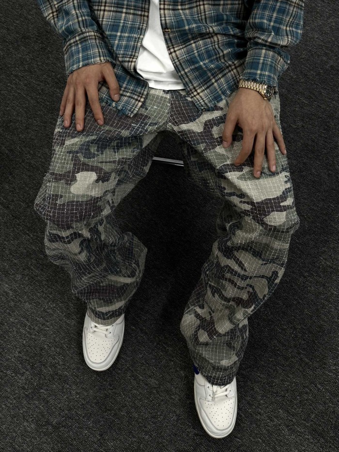 Big Ol' Camo Canvas Needlepunch Jeans