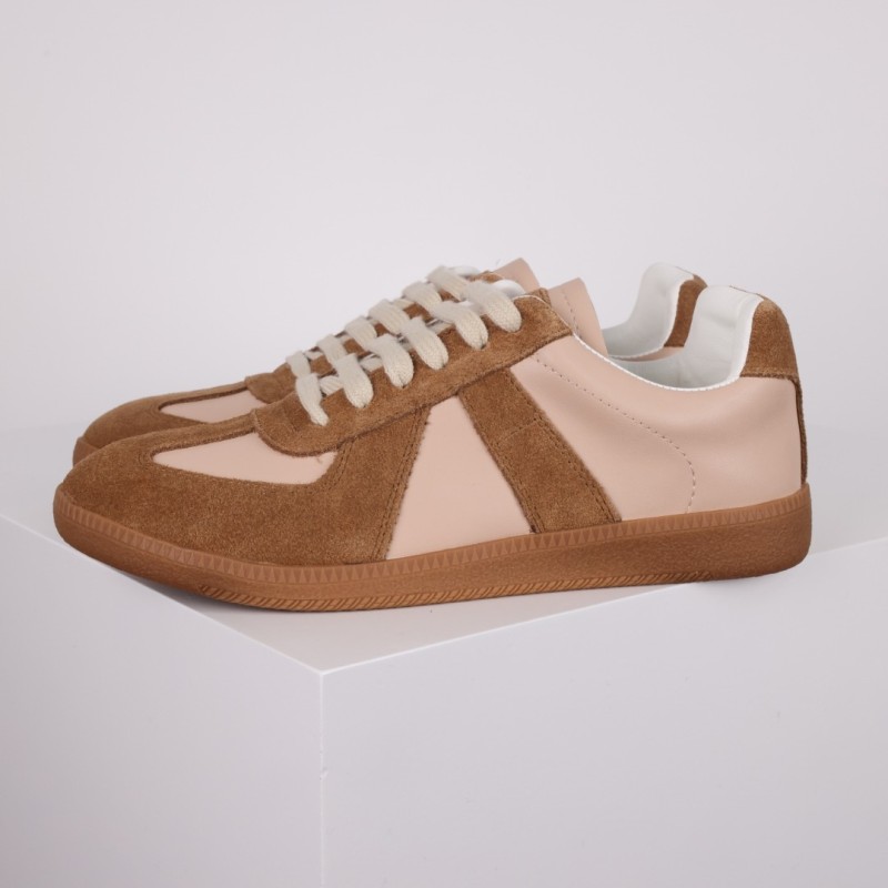 M@ison M@rgiela Replica low-top Leather Sneakers  Brown