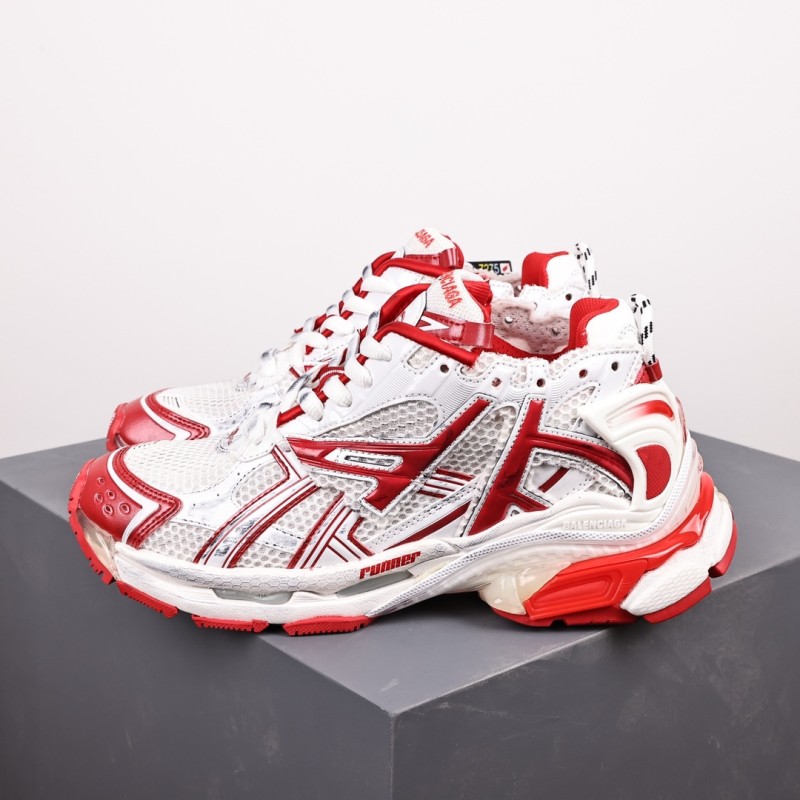 Balenciag* Runner Sneaker 'White Red'