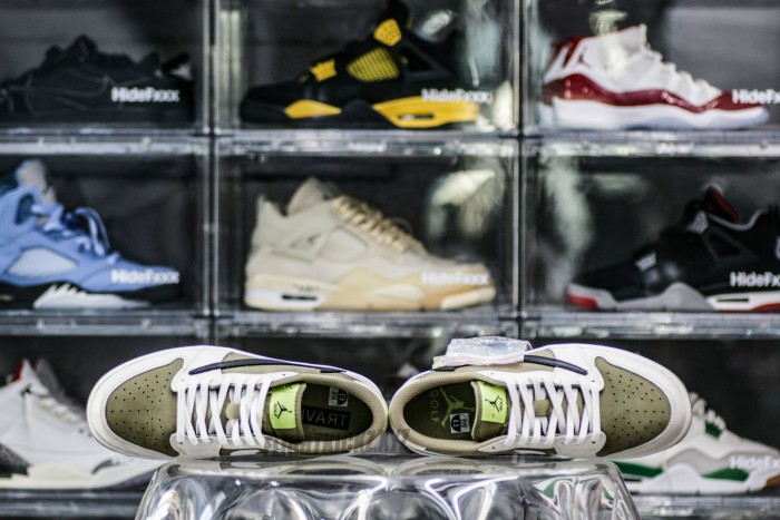 Travis Scott x Air Jordan 1 Low Golf Neutral Olive GS（A1）