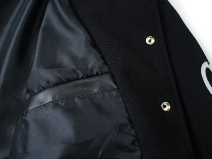 Stussy FW24 Embroidery ArmsVarsity Jacket