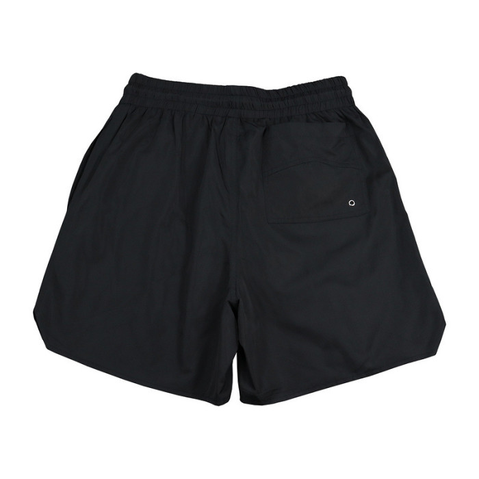 RHUDE Solid Color Embroidered Logo Letter Shorts