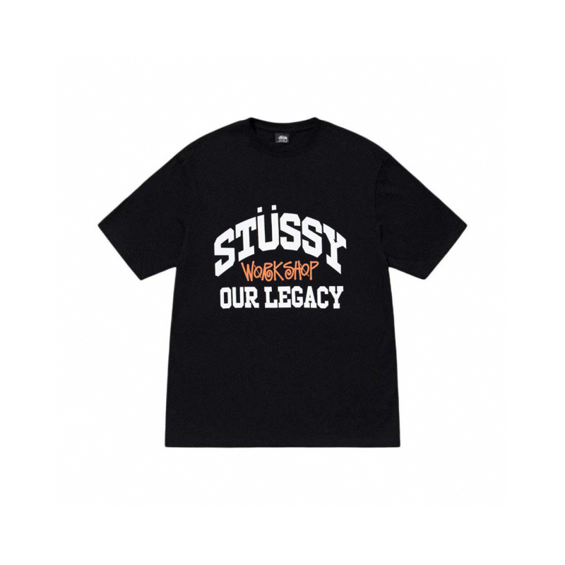 Stussy Logo Print Crew Neck Short Sleeve T-shirt