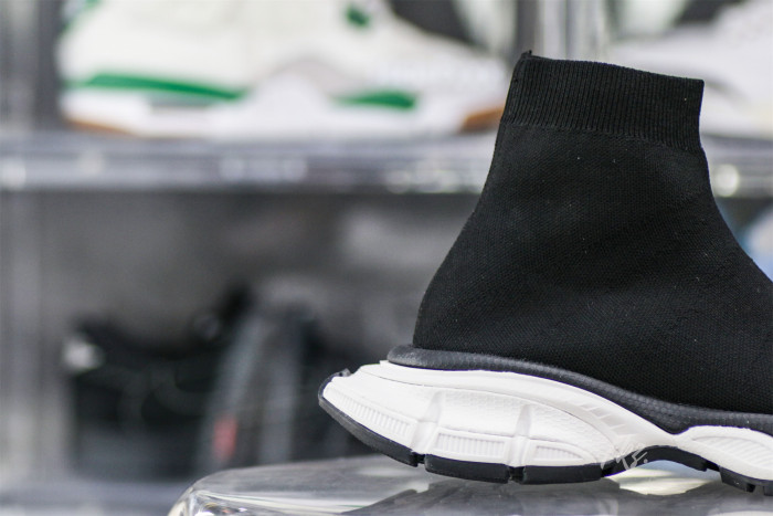 Balenciag* 3XL Sock Sneaker 'Black White'