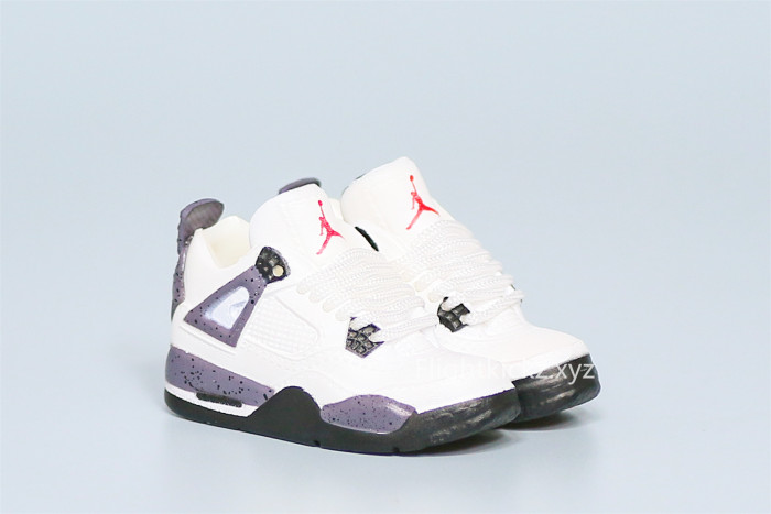 Mini Sneaker Air Jordan 4 White Cement 3D keychain