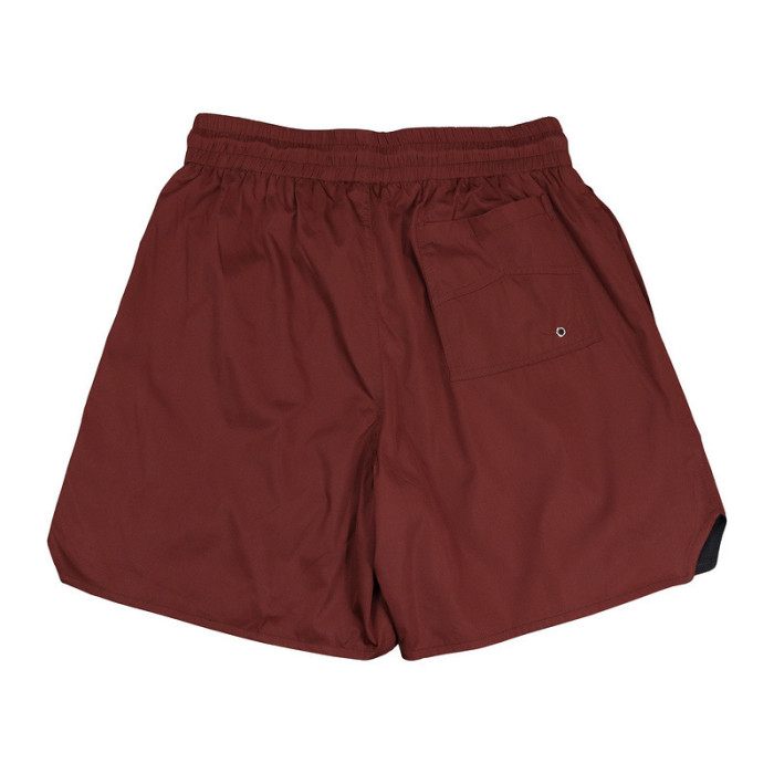 RHUDE Solid Color Embroidered Logo Letter Shorts