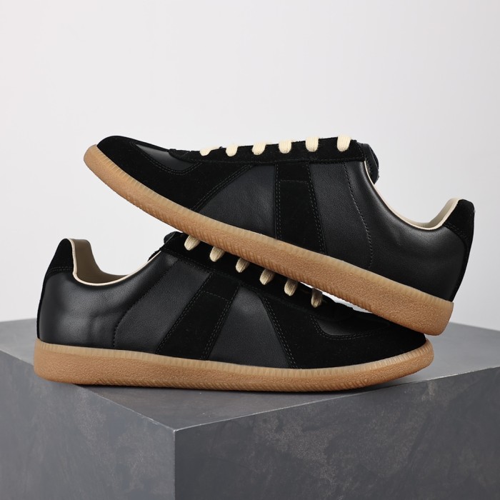 M@ison M@rgiela Replica low-top Leather Sneakers  ‘Black’