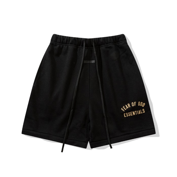 FOG Essentials 2025 Flocked Arch Letter Casual Loose Shorts