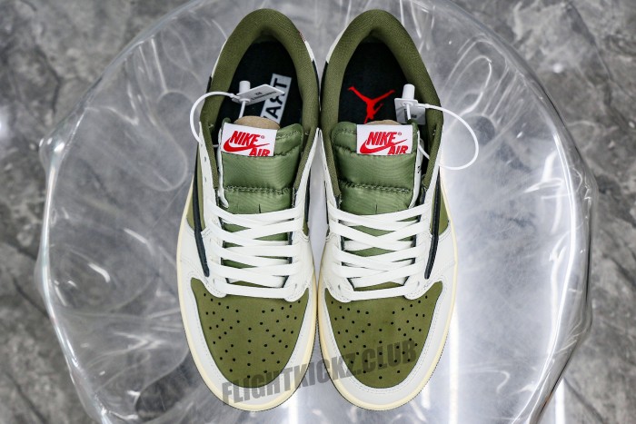 Travis Scott x Air Jordan 1 Low OG SP Olive（A2 Batch)