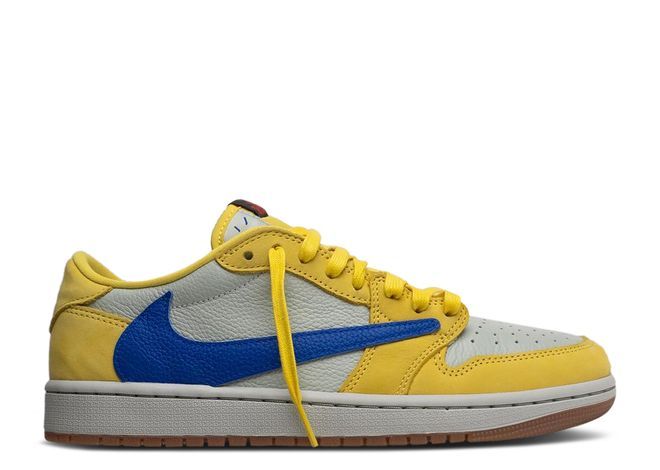 Travis Scott x Air Jordan 1 Retro Low OG SP “Elkins/Canary Yellow”（A1）
