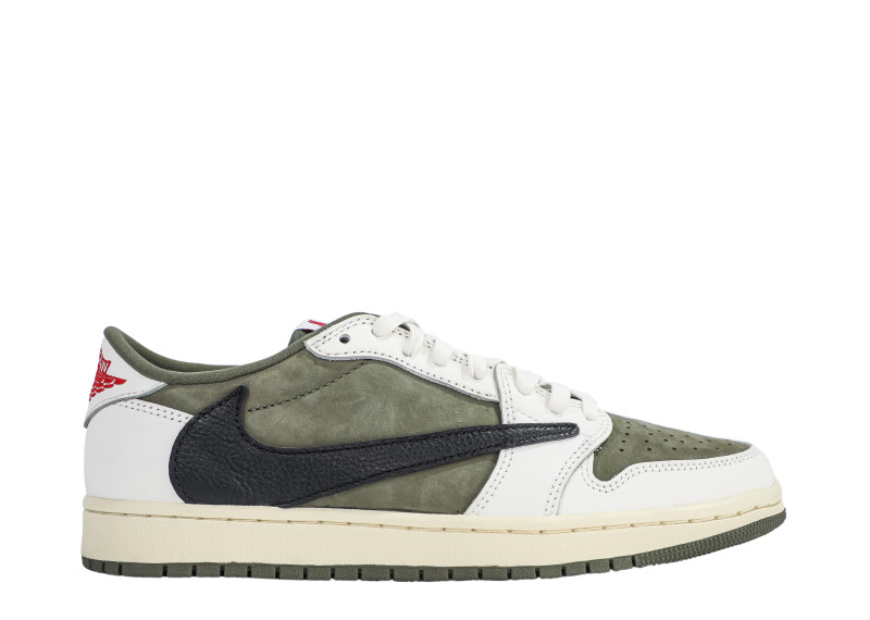 Travis Scott x Air Jordan 1 ' Medium Olive'（A1）