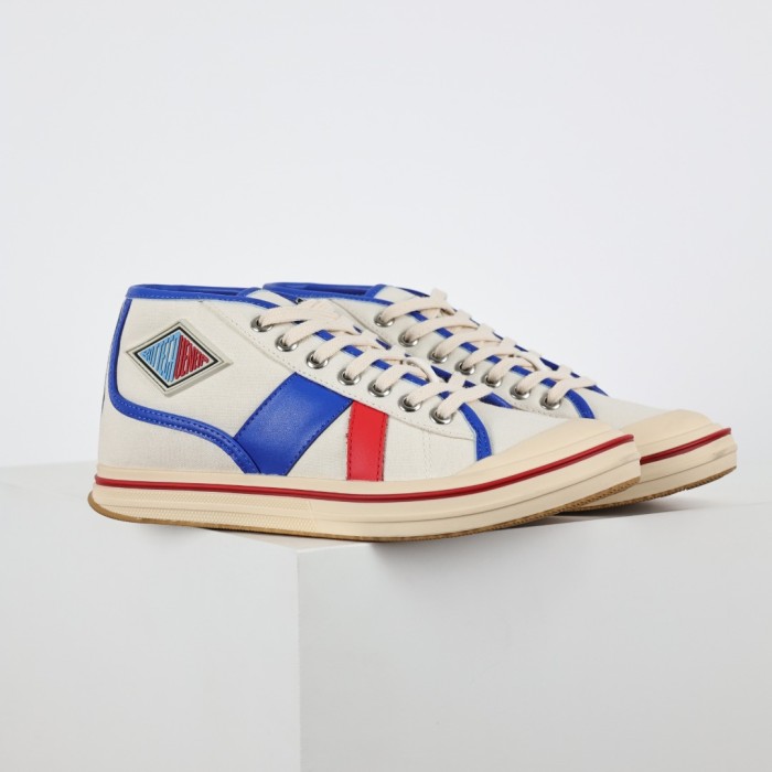 Botteg@ Venet@ Elliott White and Red Sporty Sneaker High