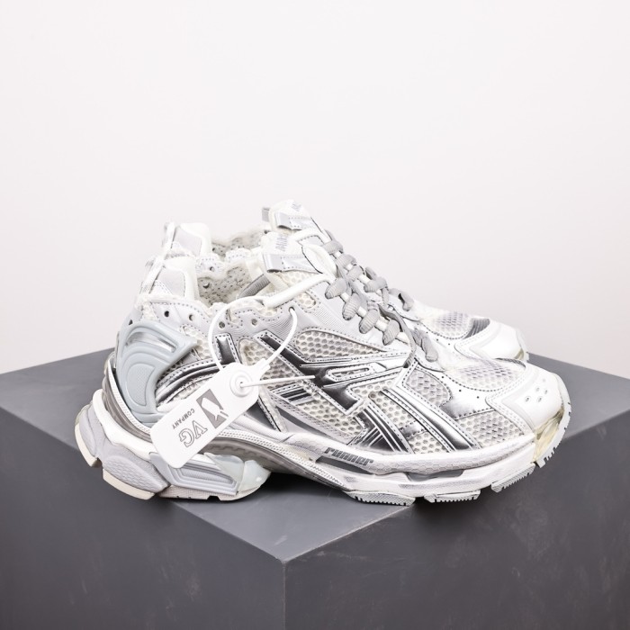 Balenciag* Runner Sneaker 'White Silver'