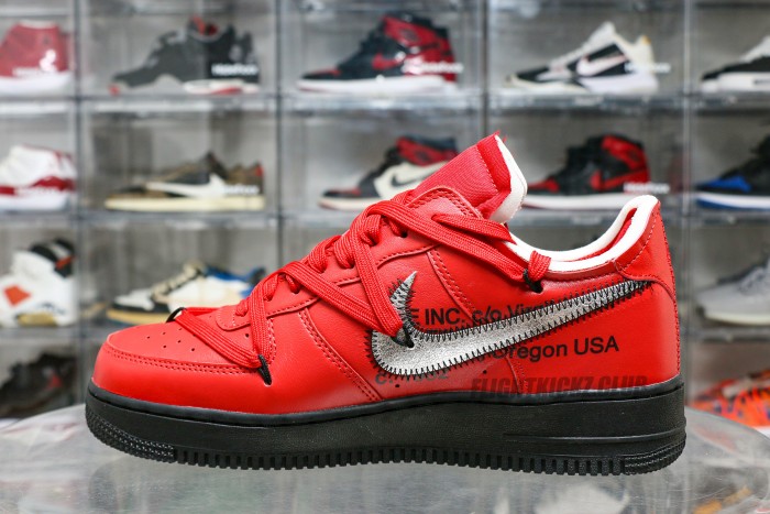 Off-White x Nike Air Force 1 “Crimson” Sample