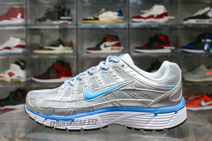 Nike P-6000 Metallic Platinum Pure Platinum Metallic Silver University Blue