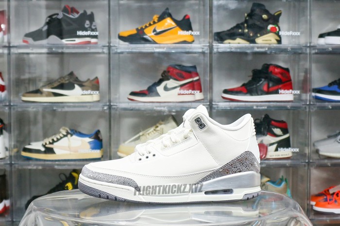 Air Jordan 3 Retro Sail Cement Grey 2025 WMNs（A1）