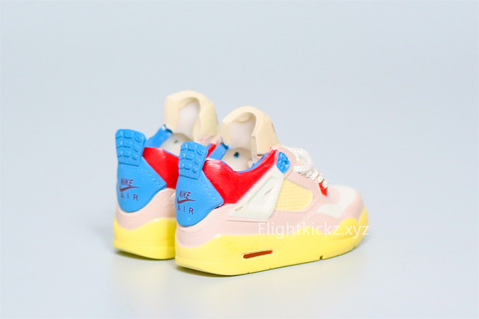 Mini Sneaker Union LA X Air Jordan 4 Retro Guava Ice 3D keychain