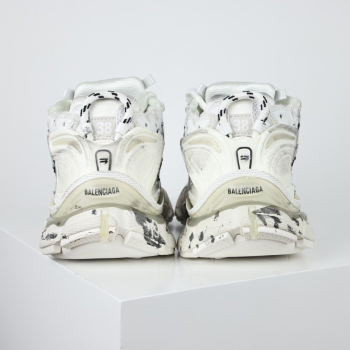 Balenciag* Runner Sneaker 'Graffiti - White Black'