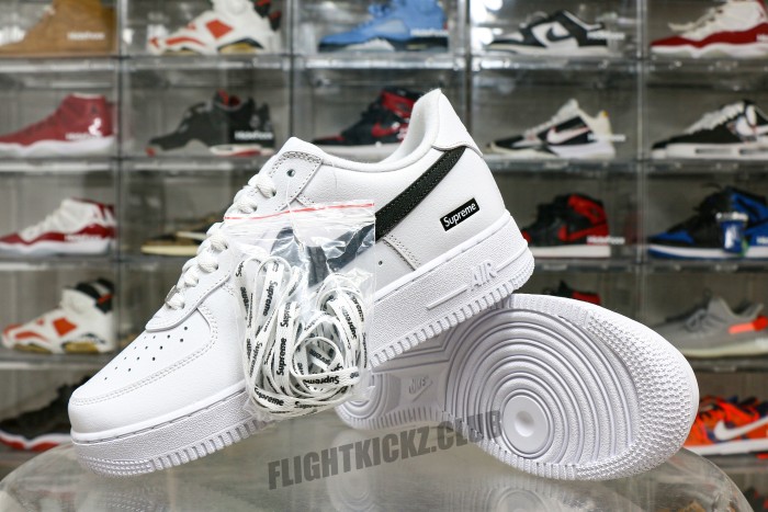 Nike Air Force 1 Low Supreme White Black（ A1）