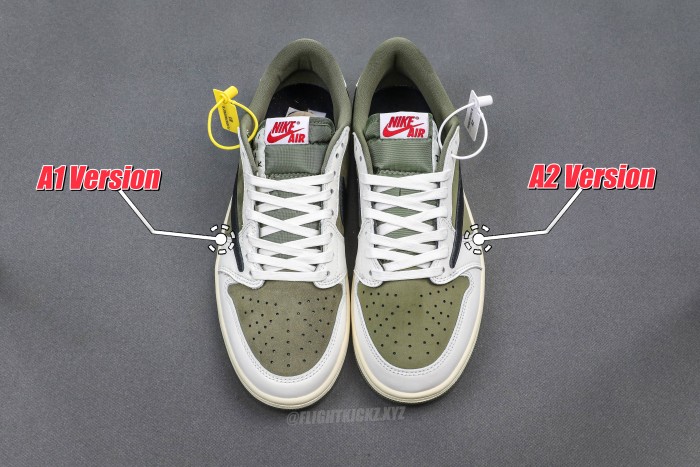 Travis Scott x Air Jordan 1 ' Medium Olive'  (A2 Batch)