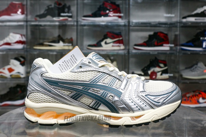 Gel-Kayano 14 Birch Pure Silver Teal Gold 2025