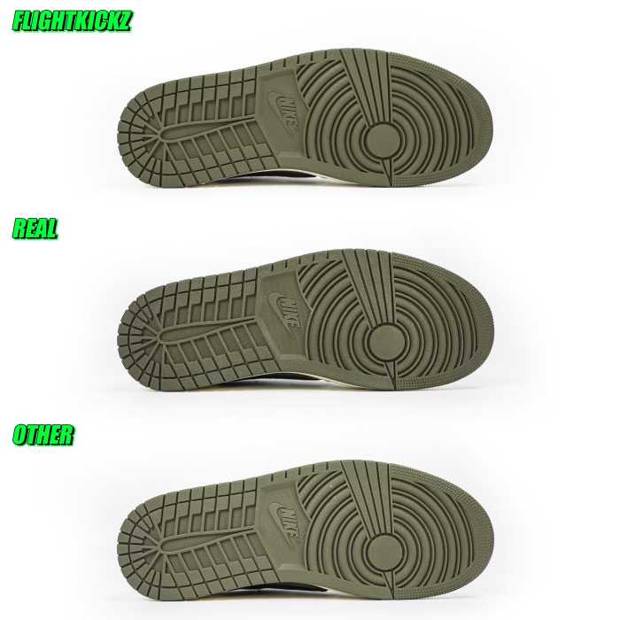 US Warehouse:Travis Scott x Air Jordan 1 ' Medium Olive' （A1）
