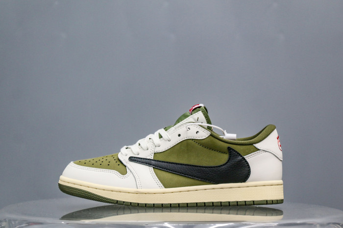 Travis Scott x Air Jordan 1 ' Medium Olive'  (A2 Batch)