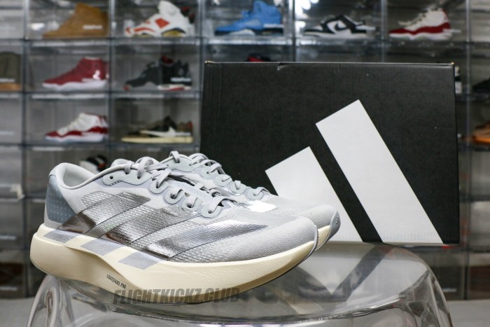 Adidas Adizero Evo SLMetallic Stripes Grey Silver