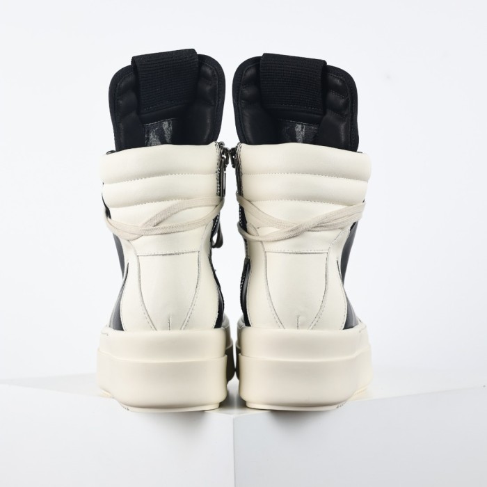 R!ck Owens Mega Bumper Geobasket Black Milk