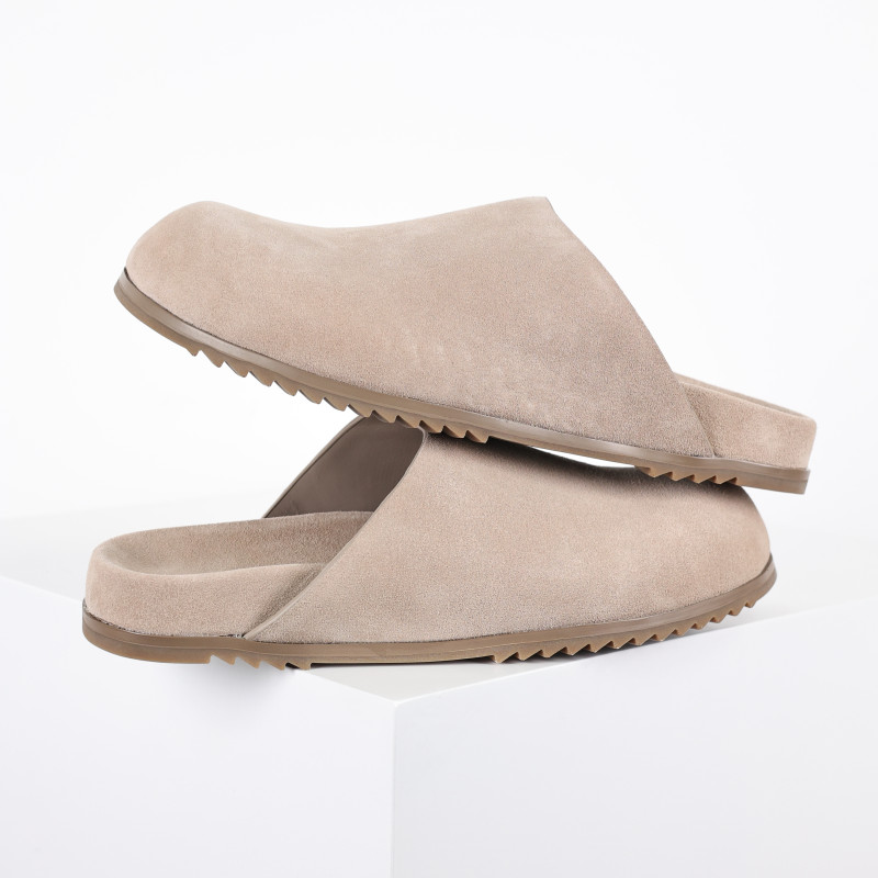 R!ck Owens Round Toe Mules - Brown