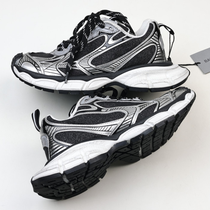 Balenciaga 3XL Lace-Up Black Silver