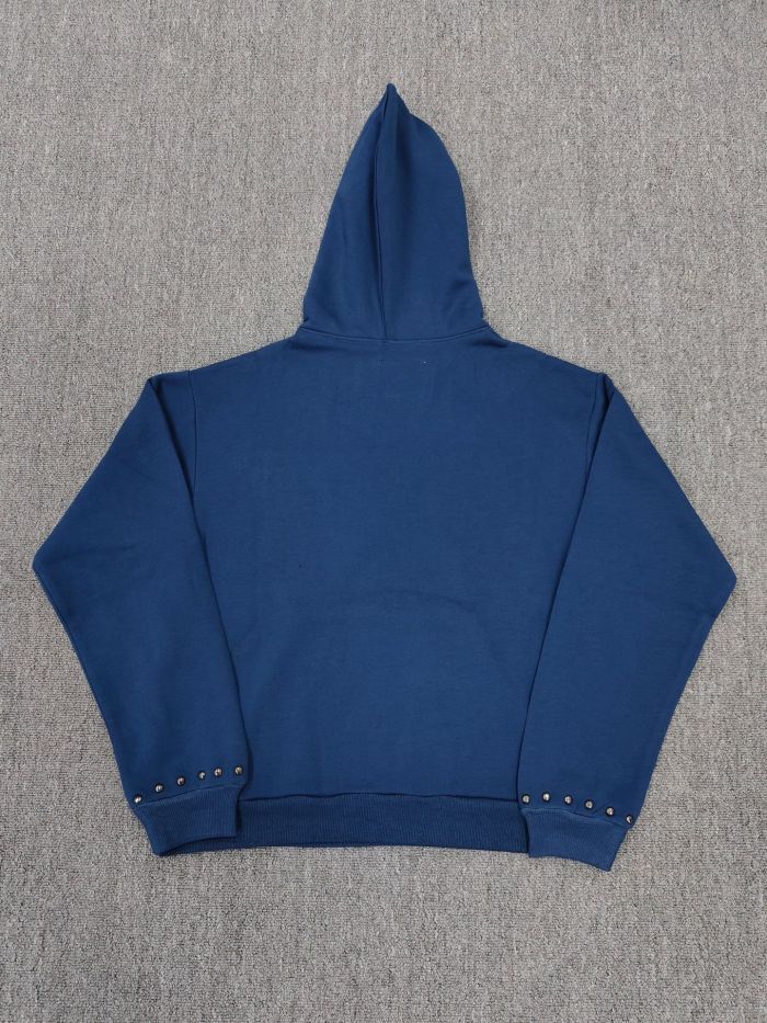 Sp5der Logo V3 Hoodie Navy